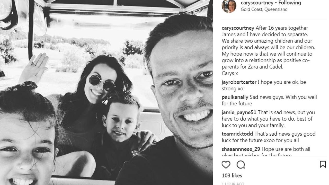 James and Carys Courtney split after 16 years | Gold Coast Bulletin