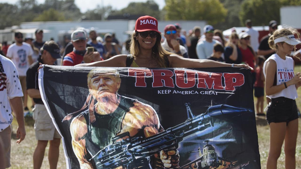 A Trump supporter in Tampa, Florida.