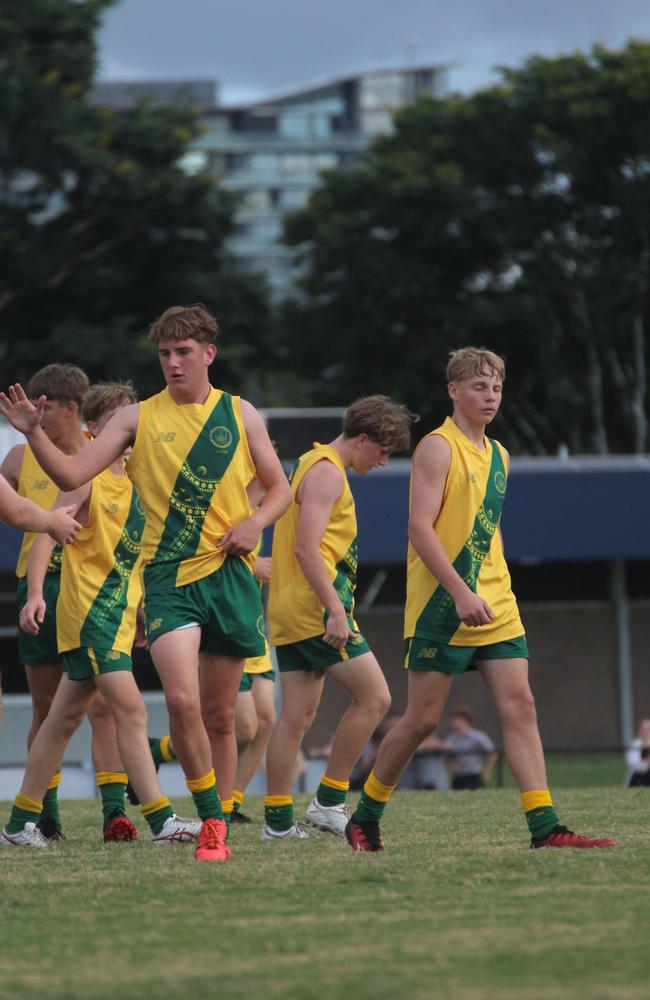 AIC Aussie Football round 2 action between St Patrick's College and Villanova College.