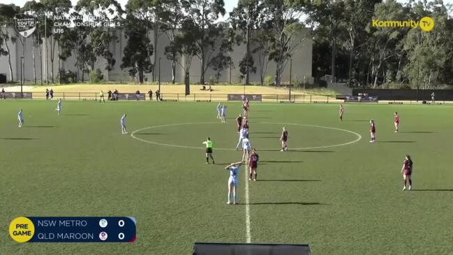Replay: NSW Metro v Queensland Maroon (U16 semi final) - Football Australia Girls National Youth Championships Day 5