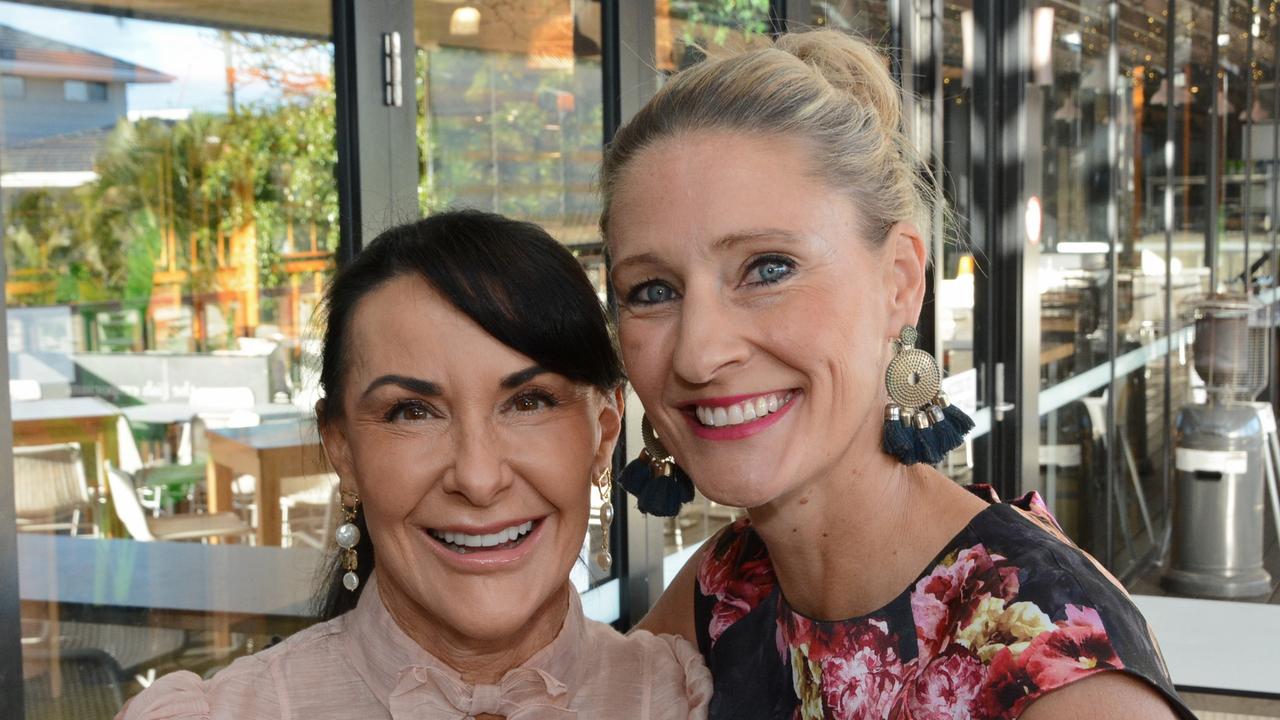 Felicity Cohen and Catherine Fitzsimmons at Early Risers Gold Coast Women in Business breakfast at Edgewater Dining, Isle of Capri. Pic: Regina King