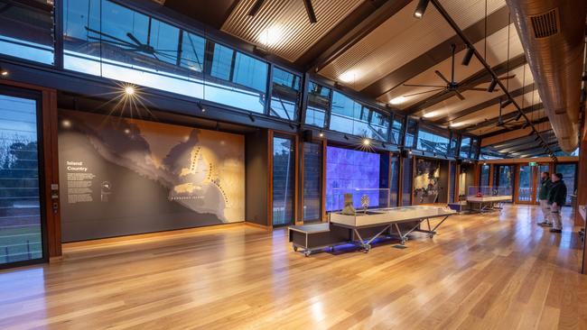 Inside the new Flinders Chase National Park Visitor Centre on Kangaroo Island. Picture: Quentin Chester Photography