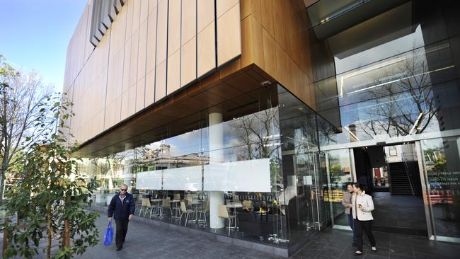 Surry Hills Library has an award-winning design but the glass facade is allegedly deteriorating.