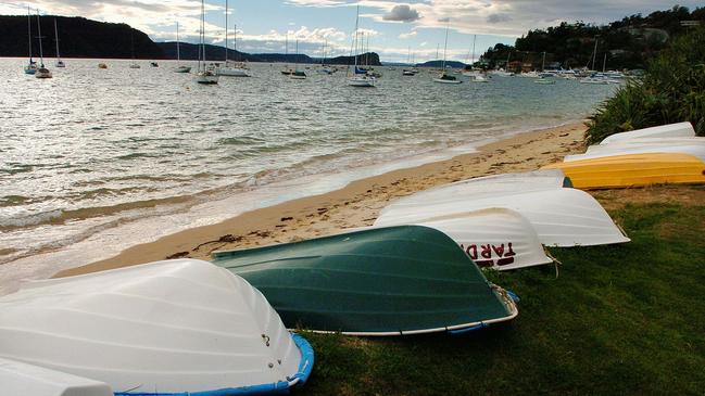 Snapperman's Beach, on Pittwater at Palm Beach, has a population of endangered underwater seagrass. Picture: Martin Lange