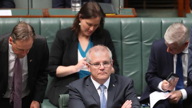 Scott Morrison in Question Time this week. Picture: Kym Smith.