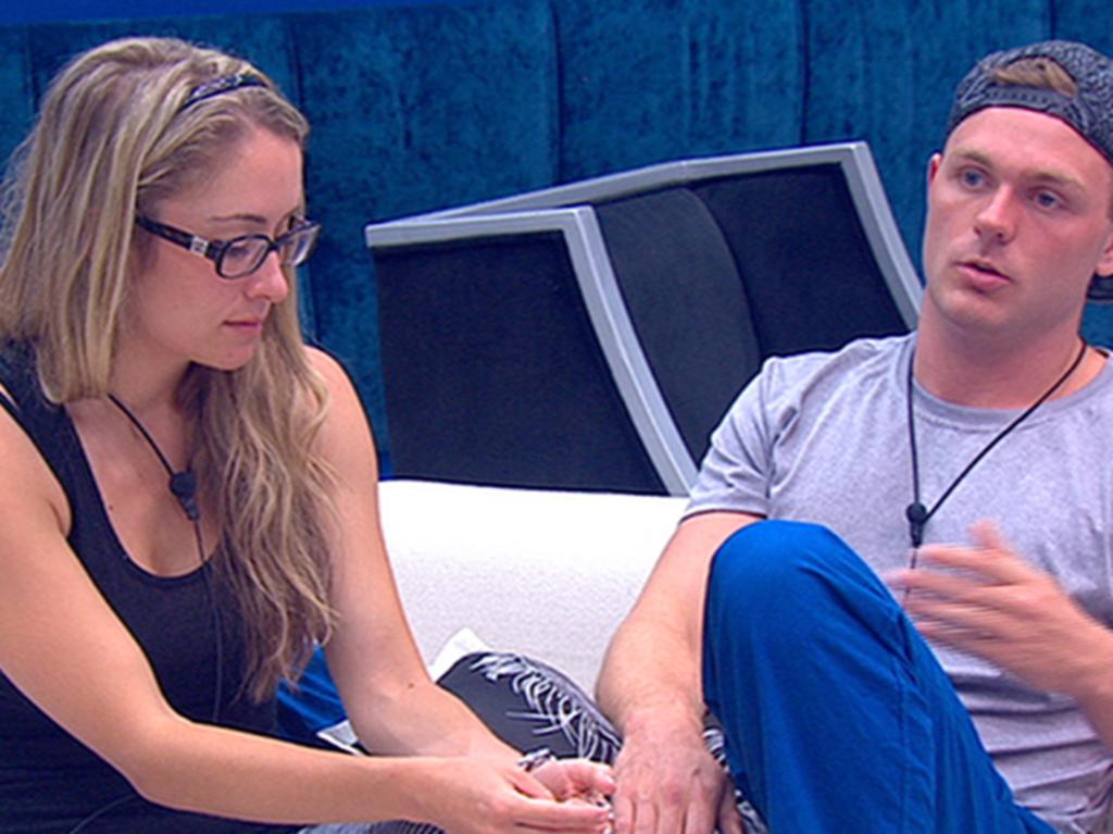 Cat and Law in the Big Brother house.