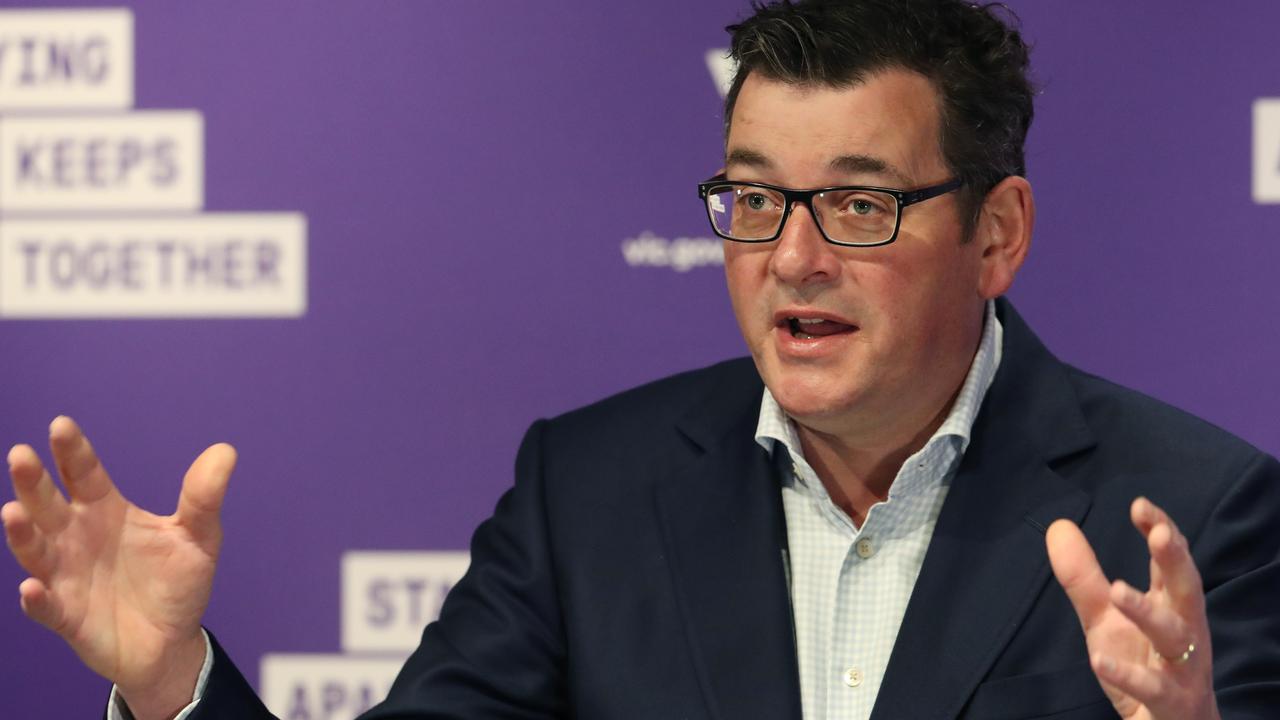 Victorian Premier Daniel Andrews is under pressure to detail how Melbourne will leave stage 4 restrictions. Picture: David Crosling/NCA NewsWire