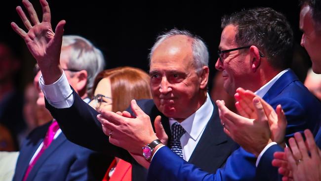 Australian Labor Party former prime minister Paul Keating at the Australian Labor Party election launch. Picture: AFP