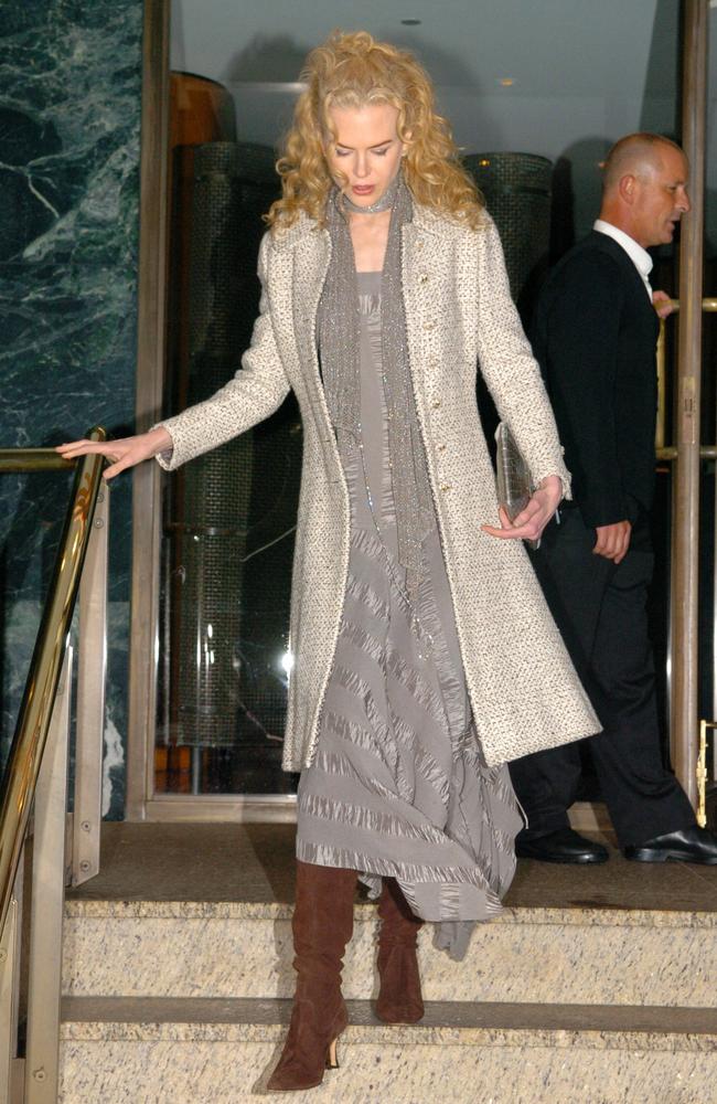 Nicole Kidman leaves Aria restaurant. Picture: Noel Kessell