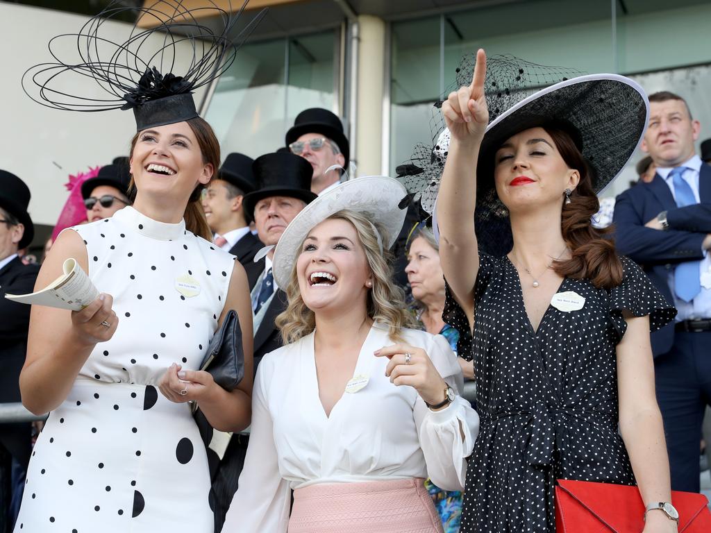 Guests celebrate on day five of Royal Ascot at Ascot Racecourse on June 22, 2019 in Ascot, England. Picture: Chris Jackson/Getty Images