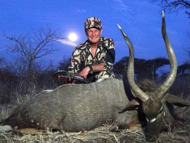 Trophy hunter ... Jan Seski allegedly participated in an illegal hunt in April around Hwange National Park. Picture: Facebook/Bowhunting Safari Consultants, LLC