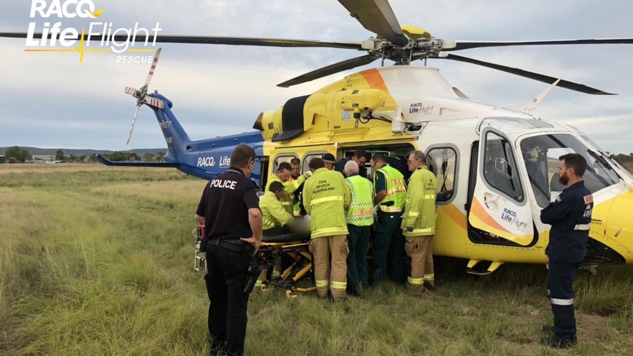 Toowoomba RACQ LifeFlight Rescue Helicopter, QAS Paramedics Help Teen ...