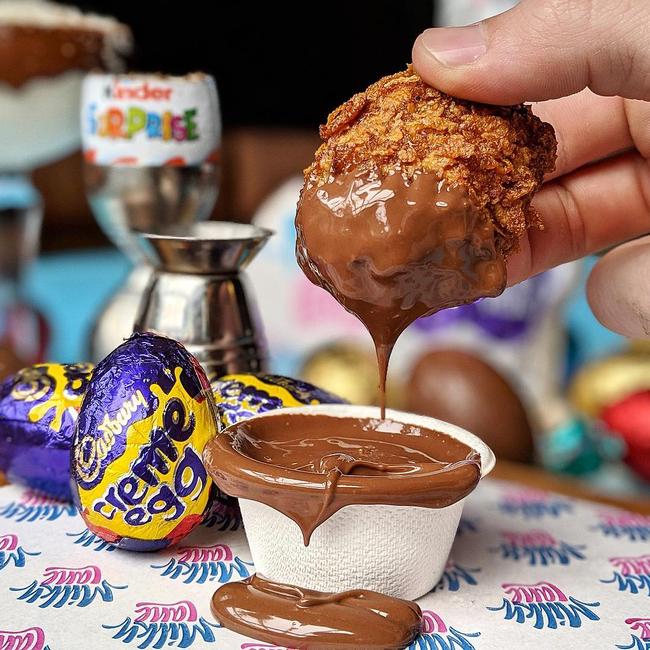 Milky Lane posted this snap on their social media accounts last night causing mayhem online. Most people were in awe of their deep-fried Cadbury crème egg creation.