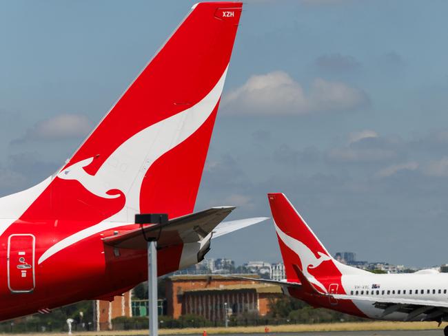 SYDNEY, AUSTRALIA - NewsWire Photos FEBRUARY 22, 2024: Generic photos of QANTAS planes at Sydney Airport today Picture: NCA NewsWire / David Swift