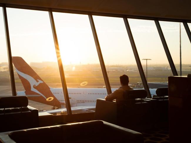 Qantas lounge at Sydney airport. Photo: Supplied