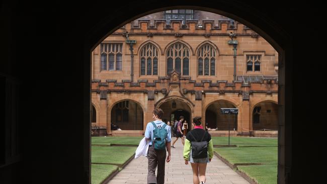 SYDNEY, AUSTRALIA - NewsWire Photos MARCH 11, 2021: Sydney University. The Department of Home Affairs made the warning to an inquiry into national security threats to the university sector.Picture: NCA NewsWire / Damian Shaw