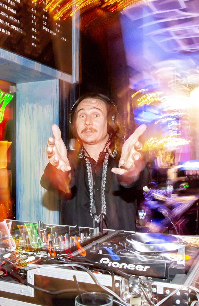 Mikey Cahill at the dive bar opening. Picture: Sam Tabone