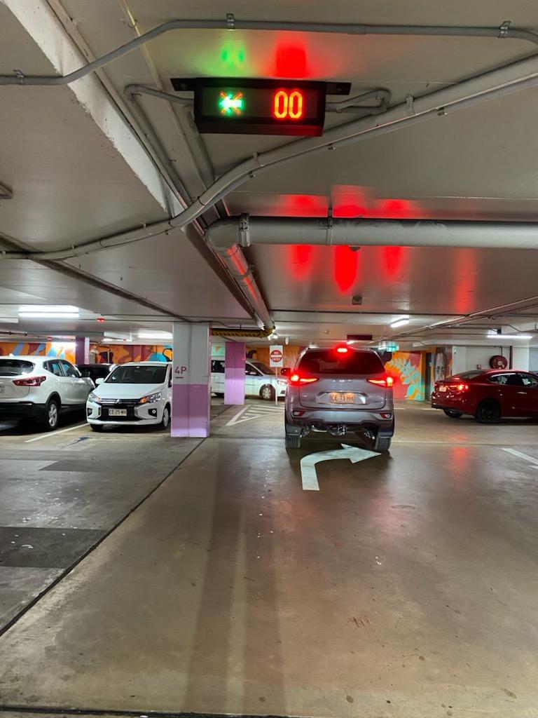 Parking spots were at a premium at Casuarina Square on Boxing Day