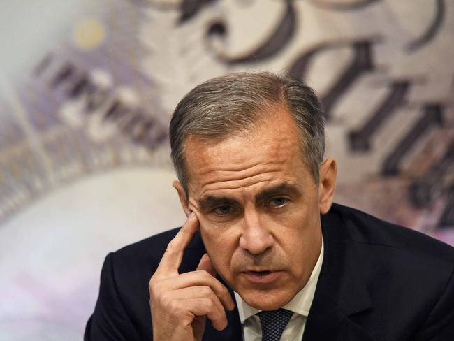 Governor of the Bank of England Mark Carney, speaks during the Bank of England Financial Stability Report press conference, at the central bank in central London on July 5, 2016. The Bank of England on Tuesday relaxed commercial banks' capital requirements to boost lending to businesses and households, and warned that financial stability risks 