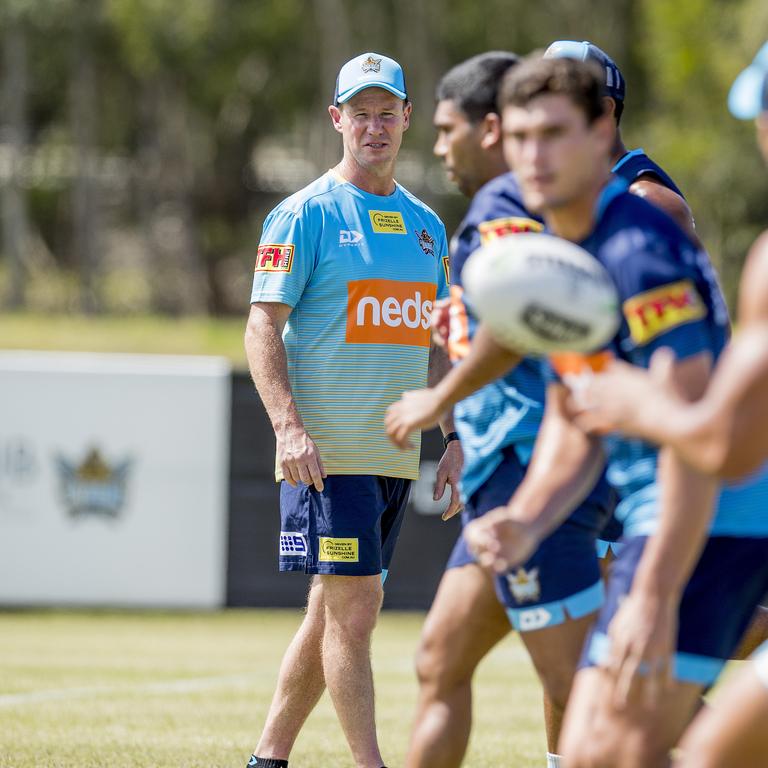 The Gold Coast Titans Head Coach Justin Holbook at pre-season training, Parkwood. Picture: Jerad Williams