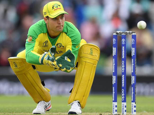 Alex Carey has been superb with the bat so far this World Cup though his glovework has been patchy. Picture: Mike Hewitt/Getty Images