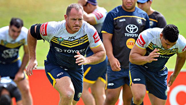 Cowboys training from 1300 Smiles Stadium. Matt Scott. Picture: Zak Simmonds