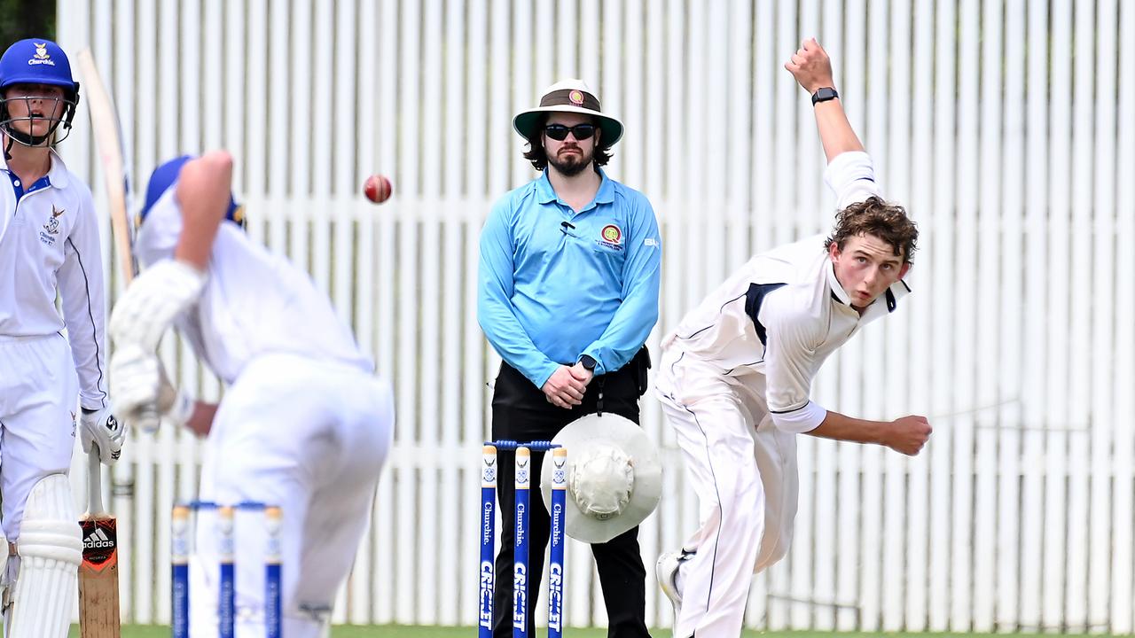 GPS First XI cricket between Churchie and Brisbane Grammar School.