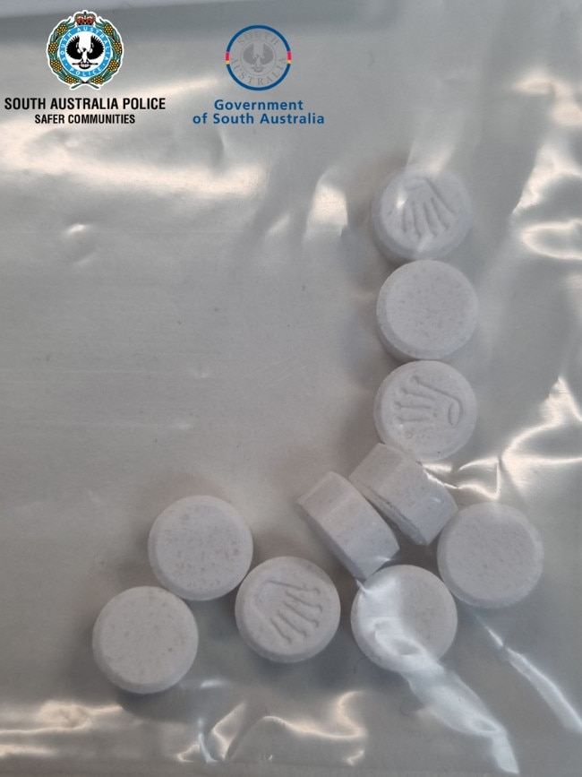 Fake Xanax seized by SA Police. Pictures: SA Police