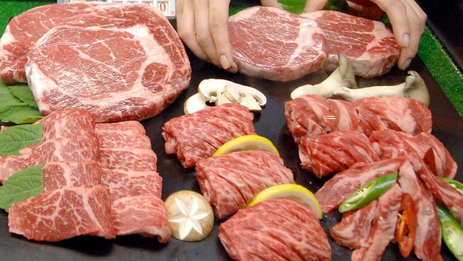 There are fresh concerns for Australian beef exporters after the US and the EU reached an ‘agreement in principle’ that would see the EU designate part of its beef quota for US suppliers. Picture: AFP