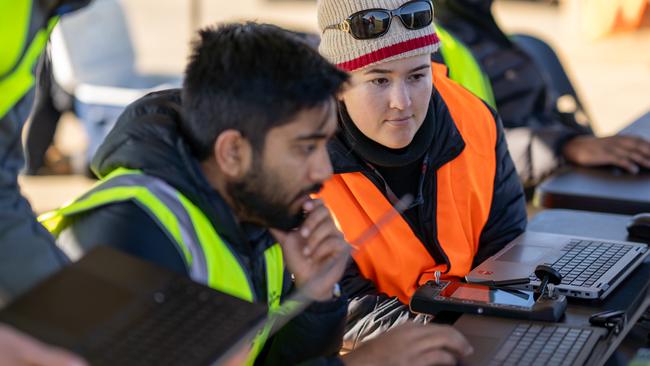 Nova Systems T&amp;E engineers testing drones to validate digital modelling and simulations.