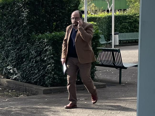 Dr Fady Malak leaving Gosford Local Court after being convicted of sexually touching a female patient. Picture: Richard Noone