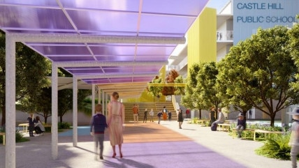 An artist’s impression of Castle Hill Public School's overhaul.