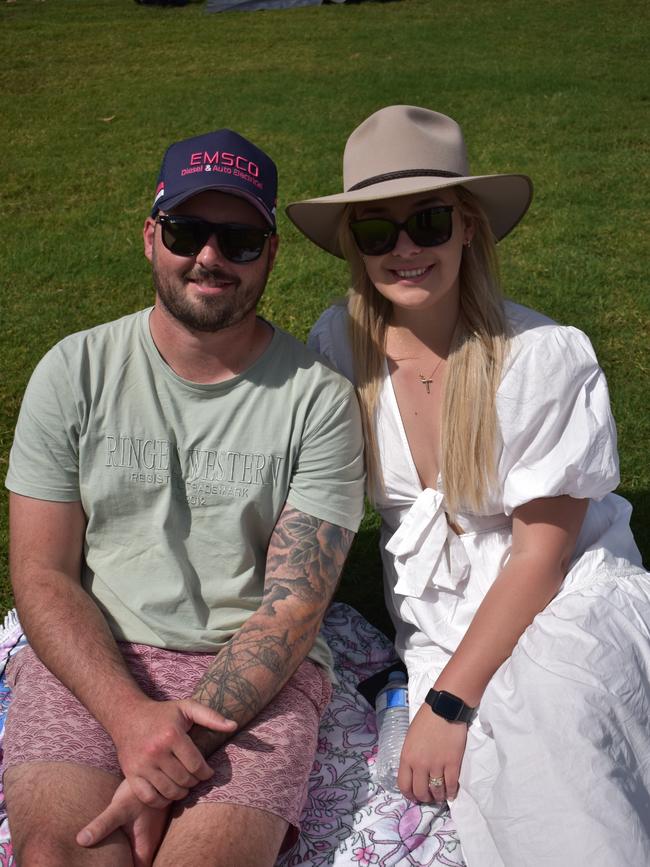 Matt and Jessie Purontakanen at the Sunshine Coast Rugby League Finals 2022.