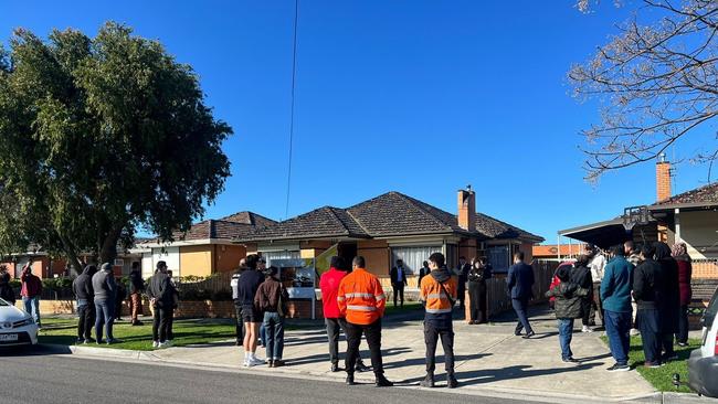 The Broadmeadows auction drew in a decent crowd.