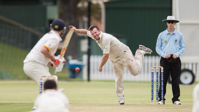 Jake Brown, pictured in 2017, took 16 wickets this season but plans to give up bowling next summer. Picture: Matt Loxton