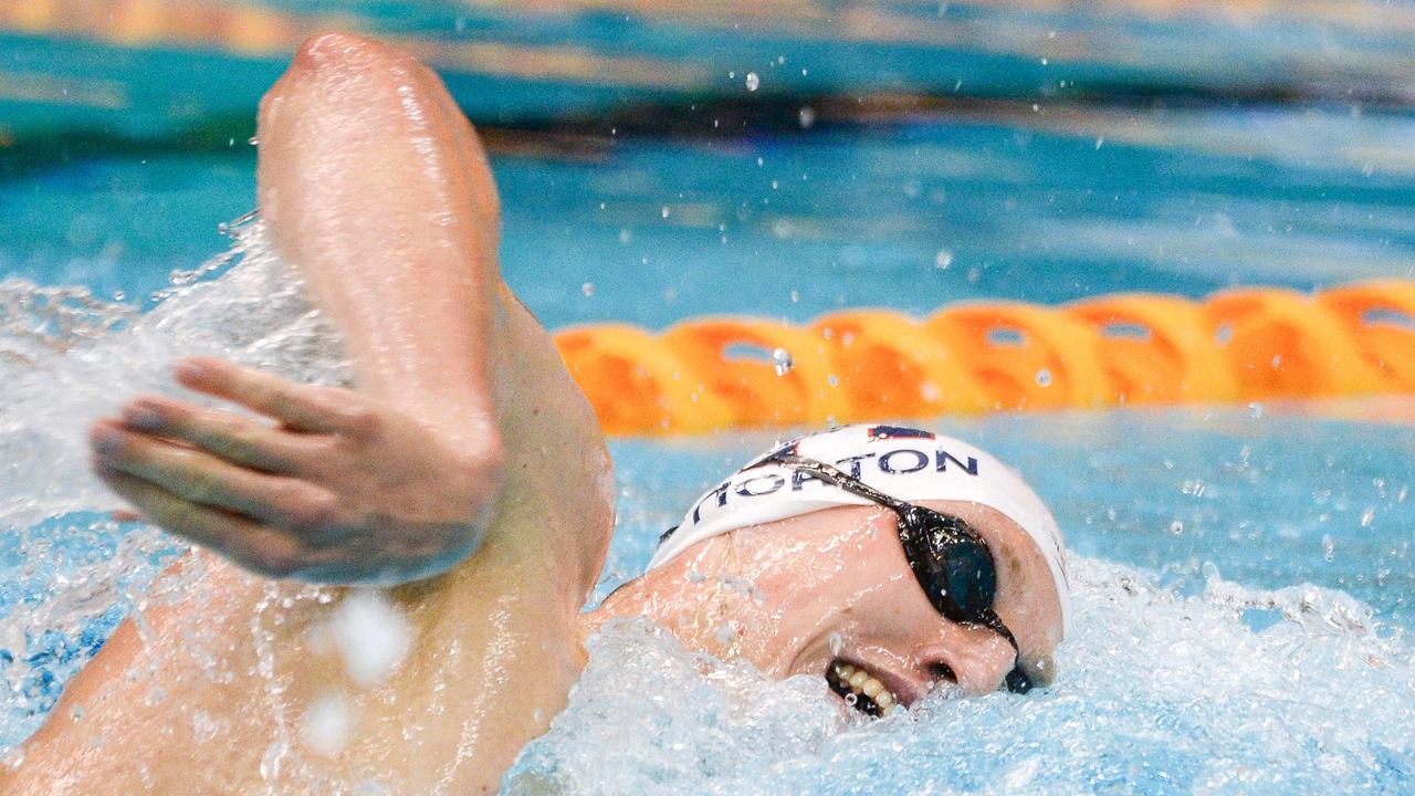 Mack Horton has finishing out of the placings in the 200m freestyle final at the Australian trials. Picture: AFP