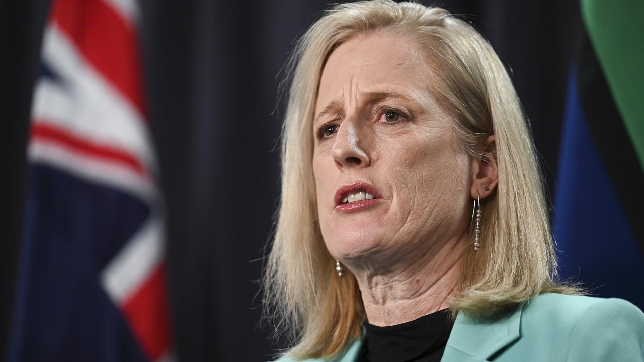 Finance Minister Katy Gallagher says the gender pay gap has reached a record low. Picture: NewsWire / Martin Ollman