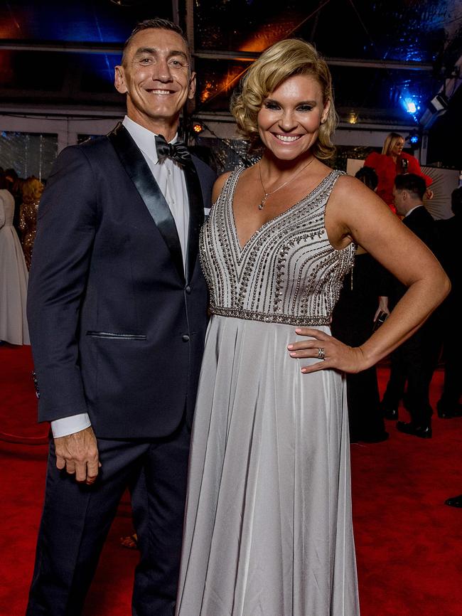 Mat Rogers and Chloe Maxwell at the Logie Awards at The Star Gold Coast. Picture: Jerad Williams.