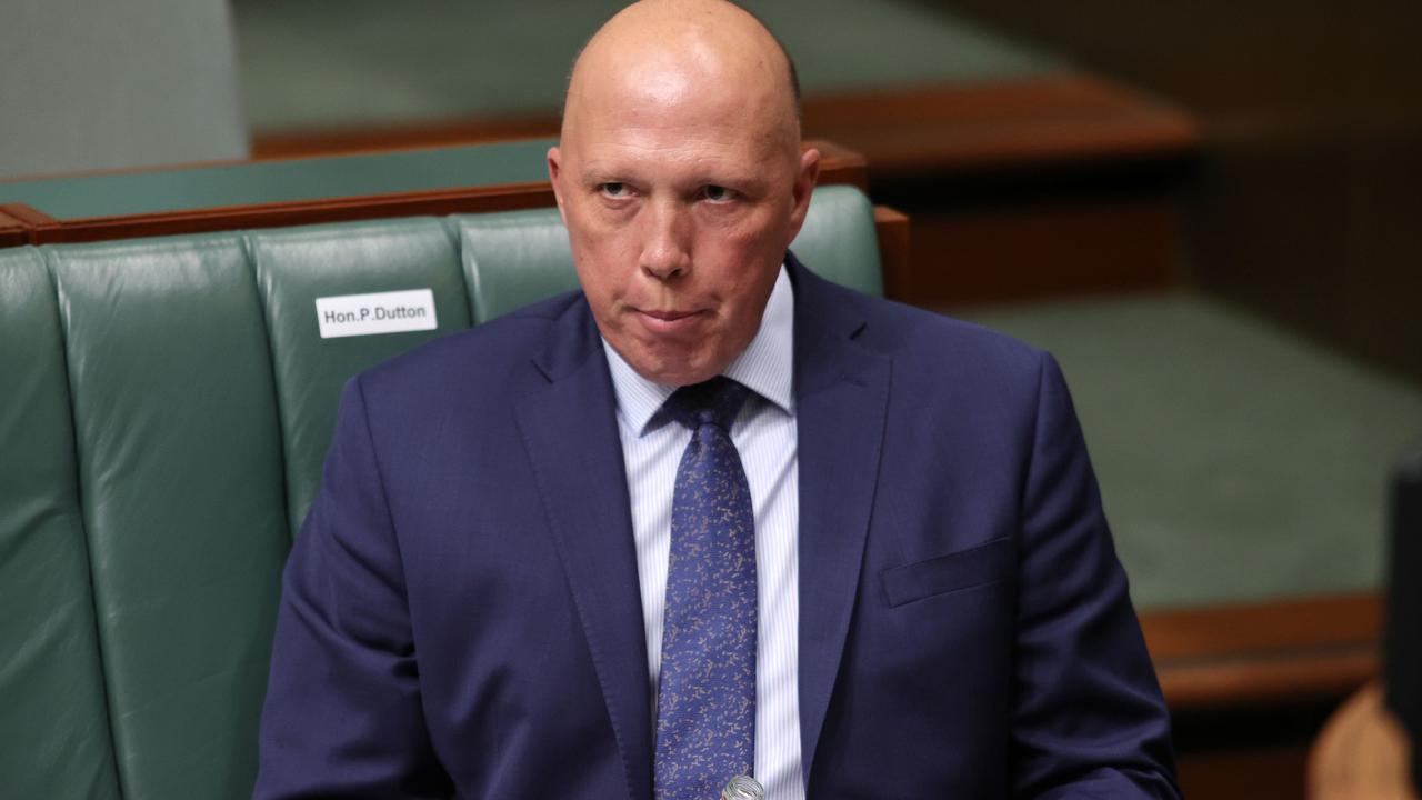 Peter Dutton during Question Time in the House of Representatives in Parliament House Canberra. Picture: NCA NewsWire / Gary Ramage