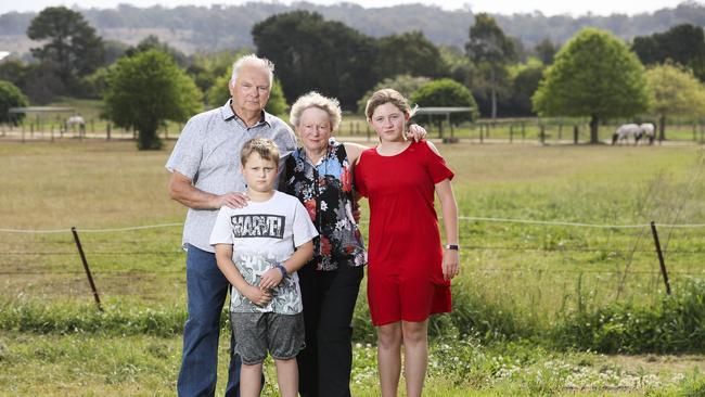 The Durman family is opposed to the grand plans proposed for Menangle Park. Picture: Dylan Robinson