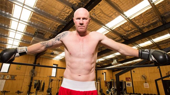 AFL legend Barry Hall ahead of his bout against Rugby League legend Paul Gallen in Melbourne on November 15. Pic: Dave Goudie / Supplied