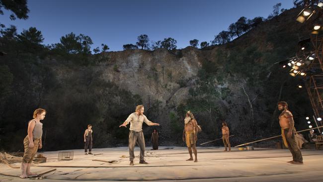 Anstey Hill Quarry has provided an ideal setting for the first Adelaide Festival show The Secret River.