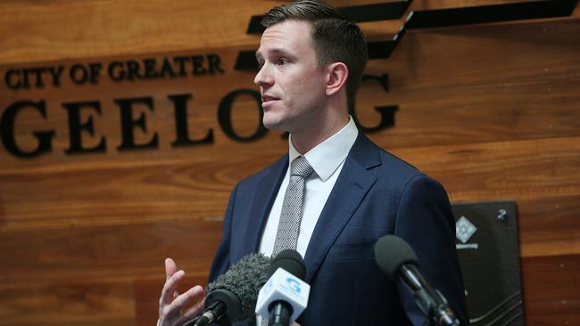 Mayor Trent Sullivan has defended his decision not to meet with Ratepayers Geelong. Photo: Alan Barber.