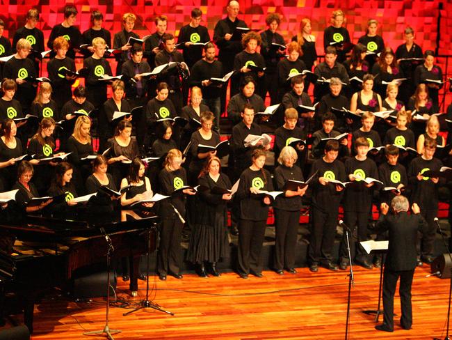 Festival of Voices 2009 finale concert at Hobart's Federation Concert Hall. Picture: Raoul Kochanowski