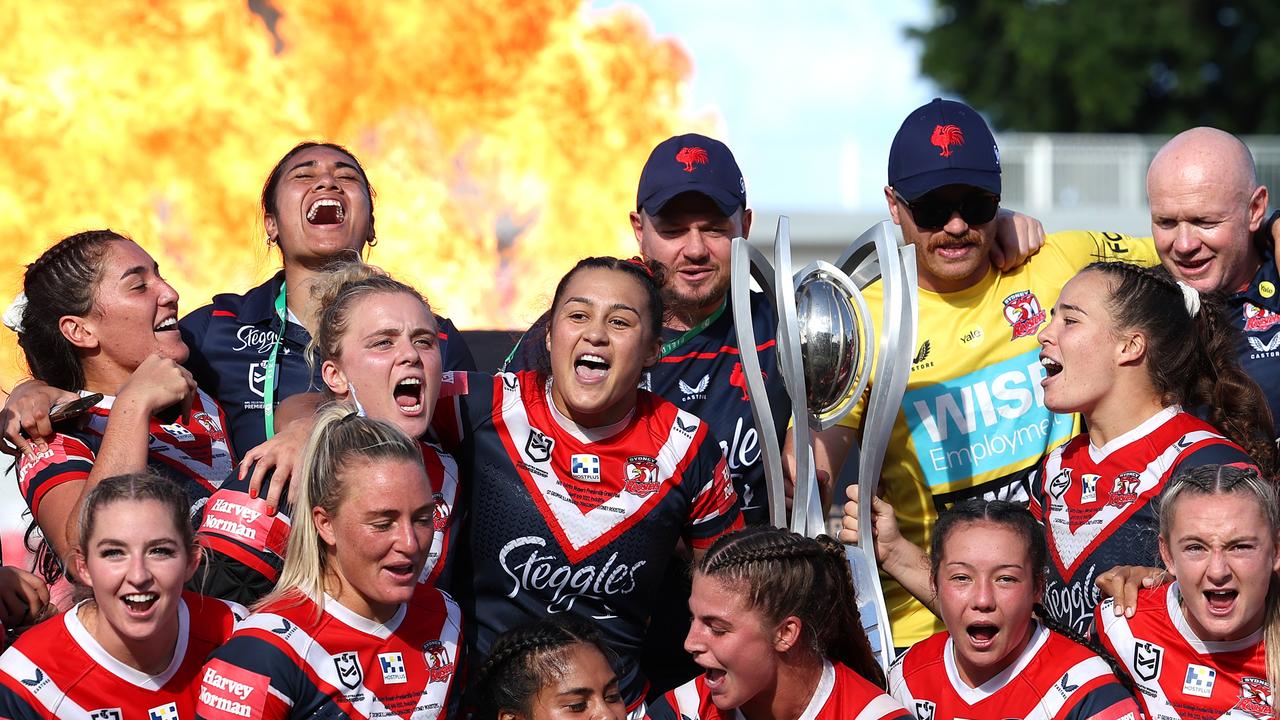 Serious questions still remain over how scheduling will work for the NRLW, with the NRL ruling out games being played hours before men’s games. Picture: Getty Images.