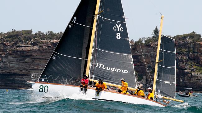 Katwinchar at the start of the Sydney to Hobart on Boxing Day.