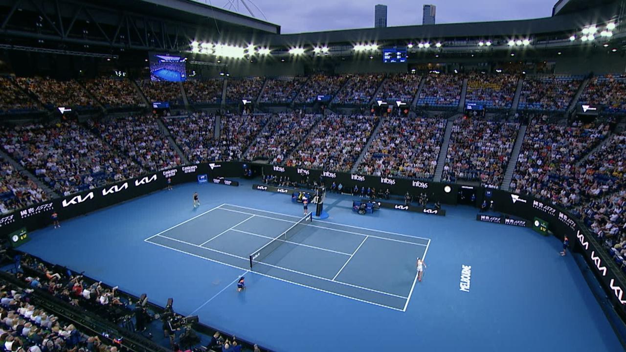 Ash Barty playing at the Australian Open. Picture: Supplied