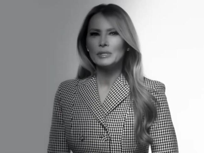 Melania Trump as she appears in the new ad for her memoir. Picture: @melaniatrump on X