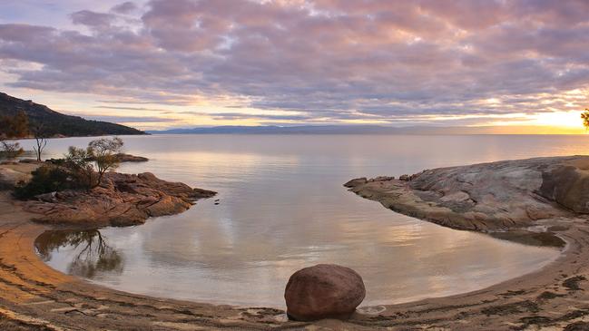 The gateway, at Coles Bay, will include a carpark so people can leave their cars outside of the park and instead travel there by shuttle bus, boat or from shared use bike paths. Picture: SUPPLIED