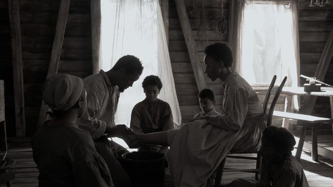 Imani Pullum, Will Smith, Jeremiah Friedlander, Landon Chase Dubois, Charmaine Bingwa and Jordyn McIntosh in Emancipation